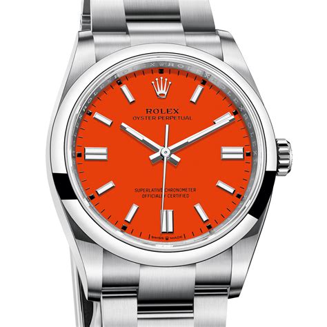 rolex orange watch